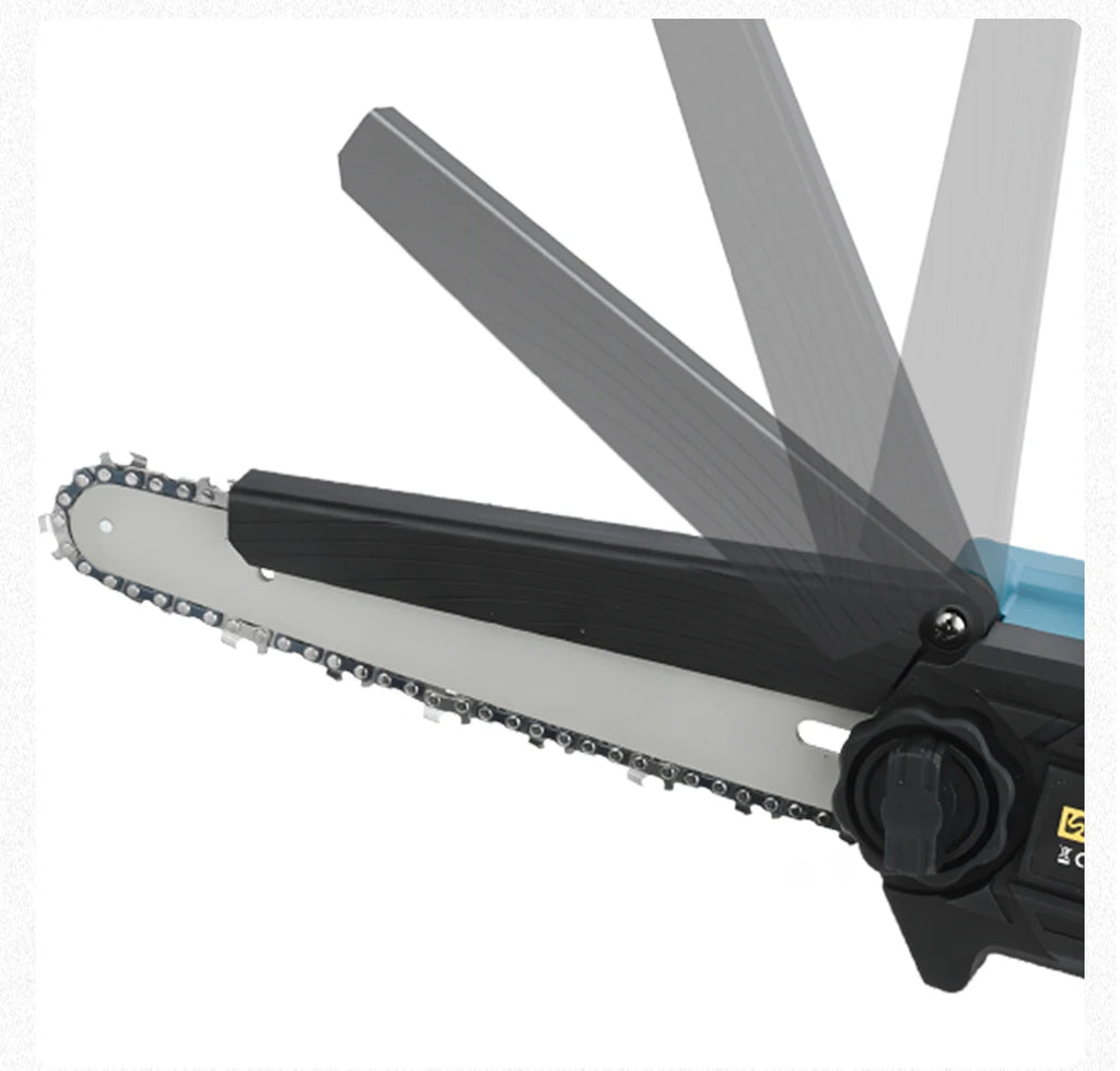 Gisam 8 Inch Brushless Electric Chainsaw Cordless Portable Electric Saw Woodworking Power Tool For makita 18v battery pins