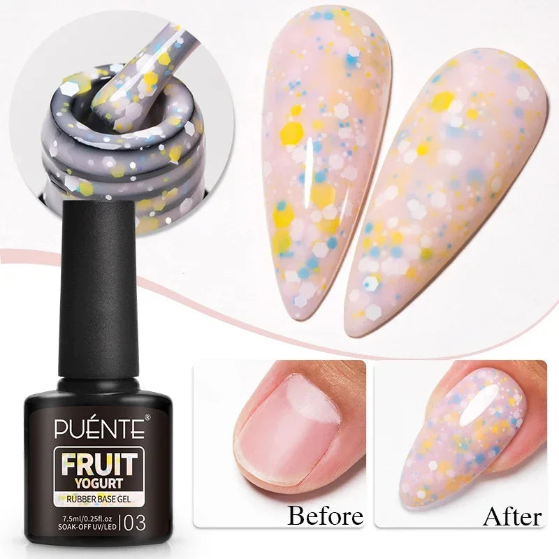 3D Sculpture Gel Nail Polish 15ml - Professional Soak Off Formula Permanent Makeup Machines Fruit Yogurt 03 Tidesmit