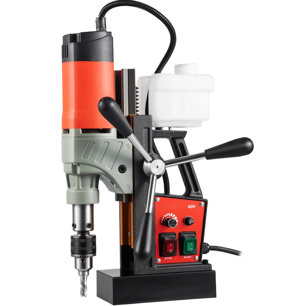 SucceBuy Magnetic Drill 1200W 1.57" Boring Diameter 2922lbf/13000N Portable Electric Mag Drill Press 580 RPM Drilling Machine