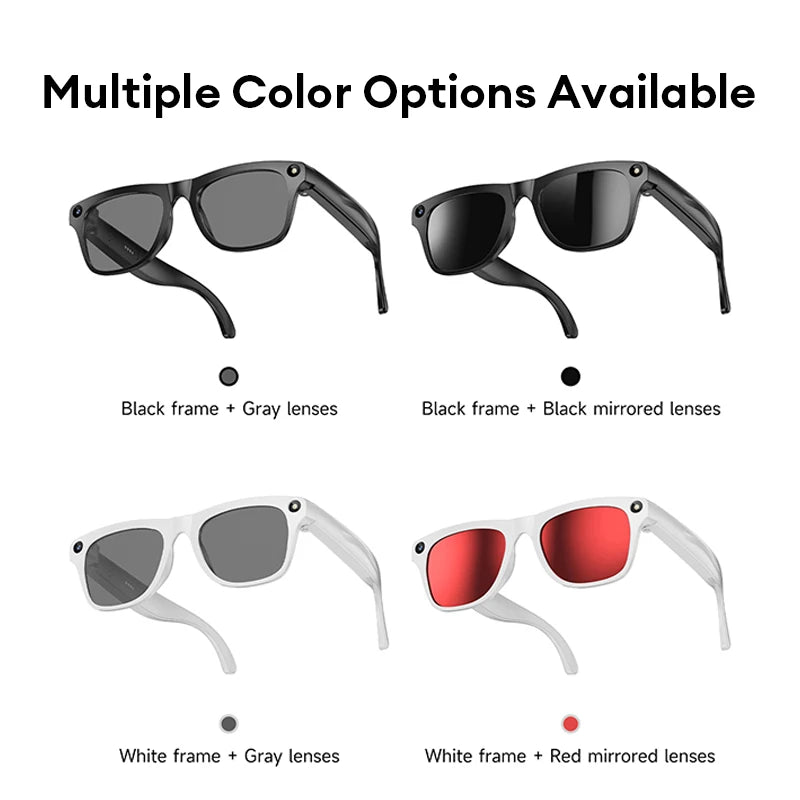 AI Smart Glasses with Camera & Translator - Black Frames by Tidesmit Tidesmit