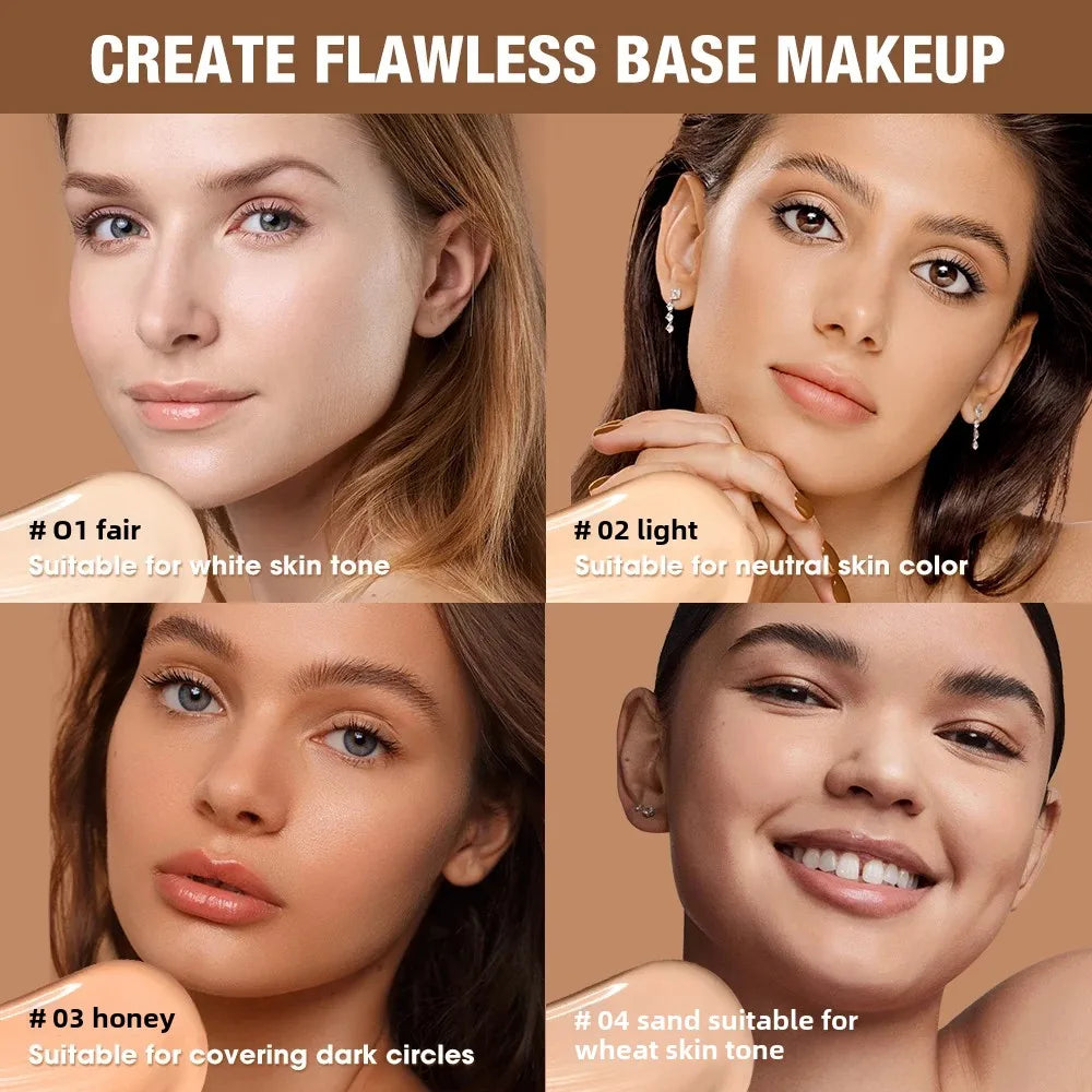 Tidesmit O.TWO.O matte waterproof concealer cream for dark circles texture close-up