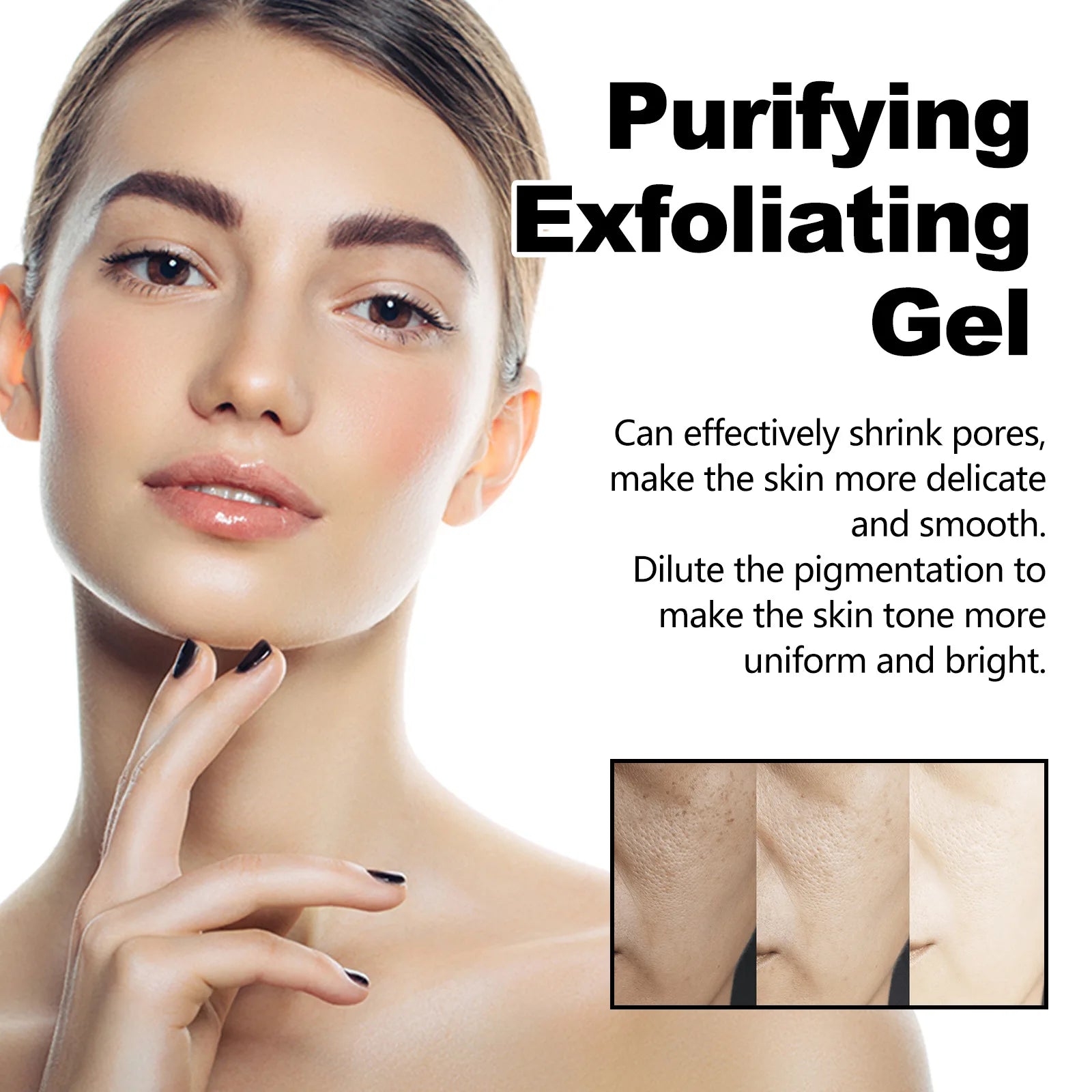 Exfoliating Peeling Gel for Acne and Blackheads - 50g Gentle Formula Scrubs Treatments Tidesmit