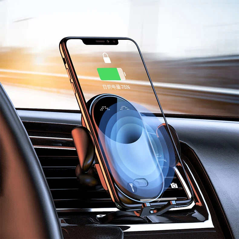 Wireless Car Charger Mount 30W Fast Charging Phone Holder for Car Tidesmit
