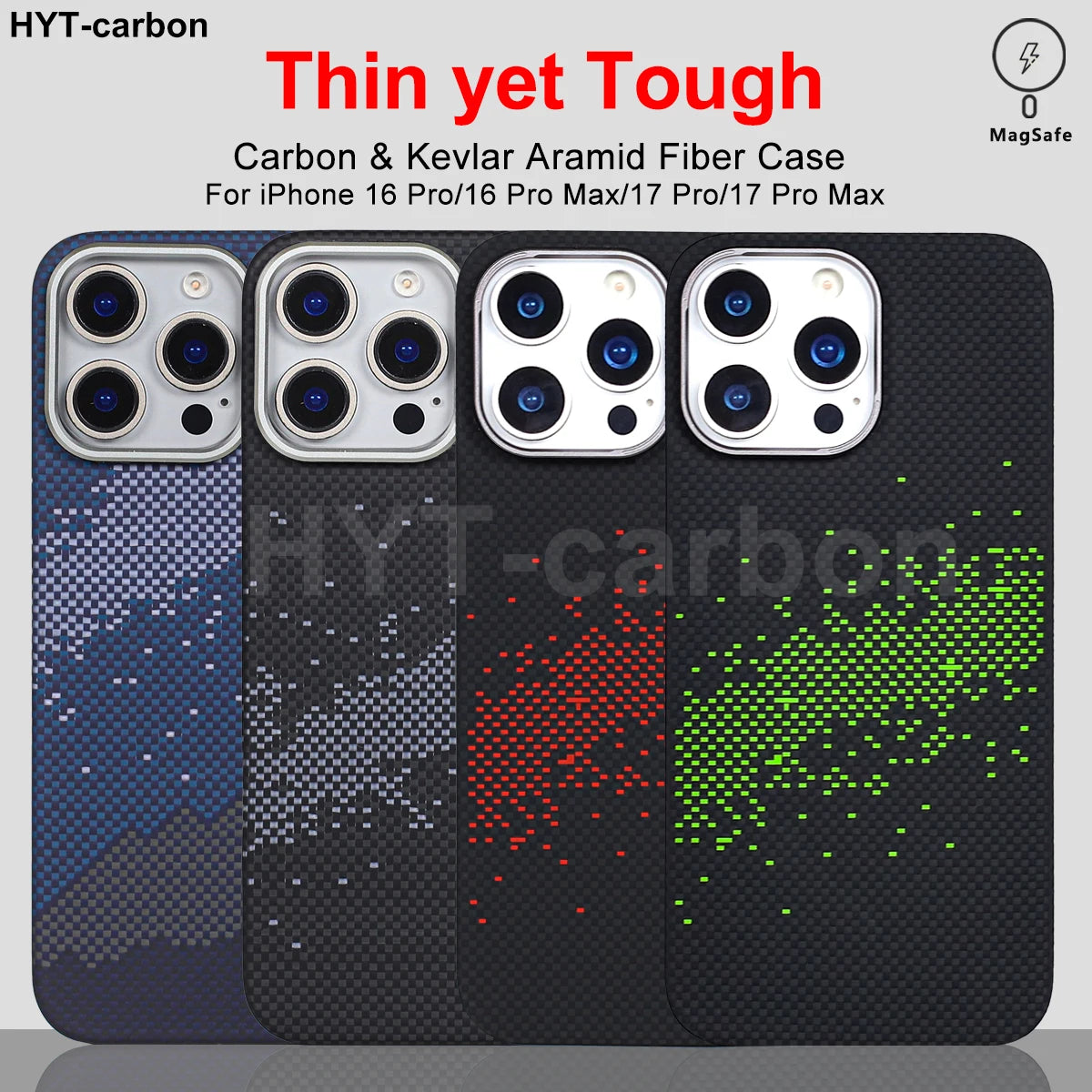 iPhone 16 Pro Max Aramid Fiber Case - Slim Military-Grade Protective Cover Tidesmit