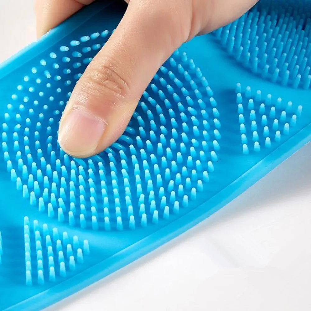 Silicone Body Scrubber - Hygienic Exfoliating Shower Bath Brush Scrubs Treatments Tidesmit