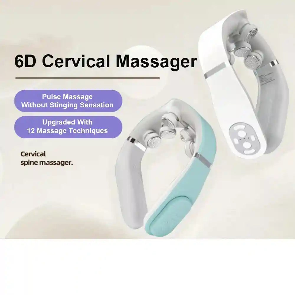 Cervical Neck Massager - TENS Pulse Heat Therapy for Muscle Relief Eye Massage Instrument Tidesmit