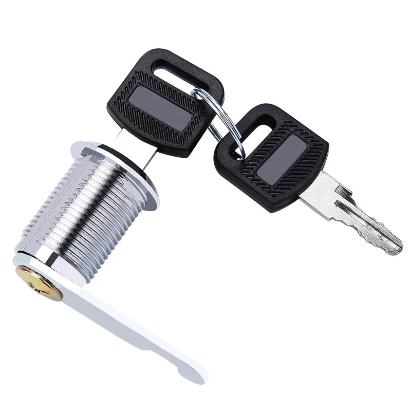 5/20/100SETS 16mm 20mm 25mm 30mm 35mm Metal Rotary Key Switch Push Button Lock Switch Latching Cylinder Cabinet Security Locker