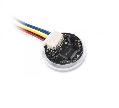 Waveshare Barcode Scanner Module (D),Round 2D Codes,Barcode/QR code Reader, With LED Indicator, Small Size, Easy to Integrate