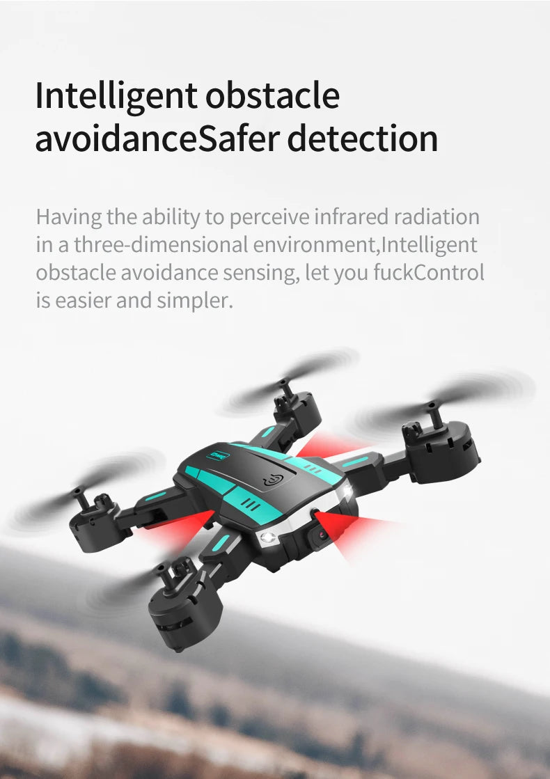 4K GPS Camera Drone with Obstacle Avoidance - Foldable Quadcopter Tidesmit