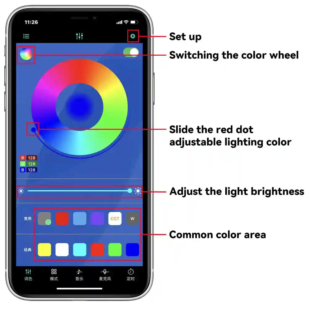 Tidesmit RGB LED Car Chassis Underglow Kit - App & Remote Control Tidesmit