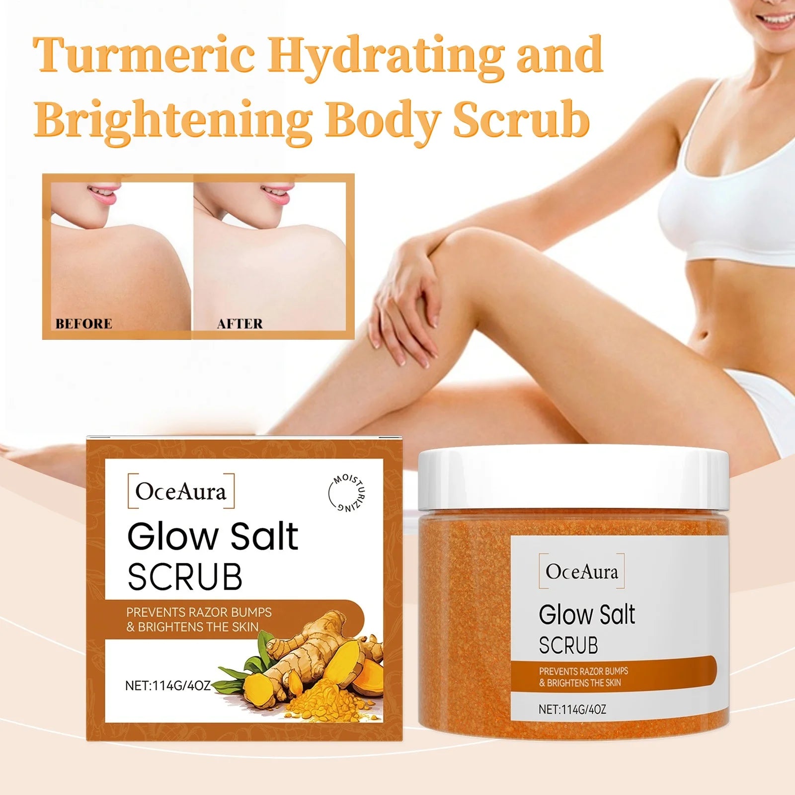 Turmeric Body Scrub: Natural Exfoliating Treatment for Radiant Skin Scrubs Treatments Tidesmit