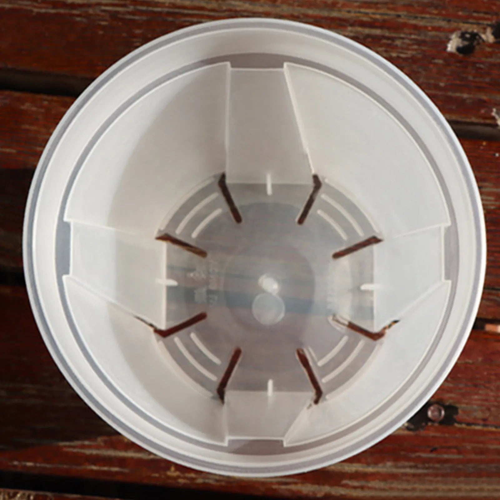 Round Flower Pots Root Control and Breathable Resin Planters with Drainage for Outdoor Orchid Plants Flower