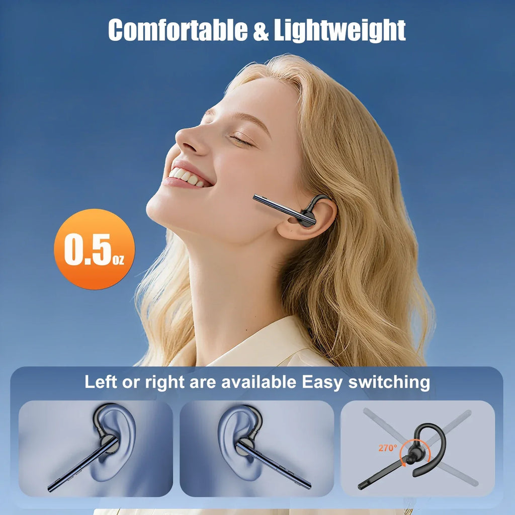 Wireless Office Headset with Noise Cancelling Mic | Tidesmit Tidesmit
