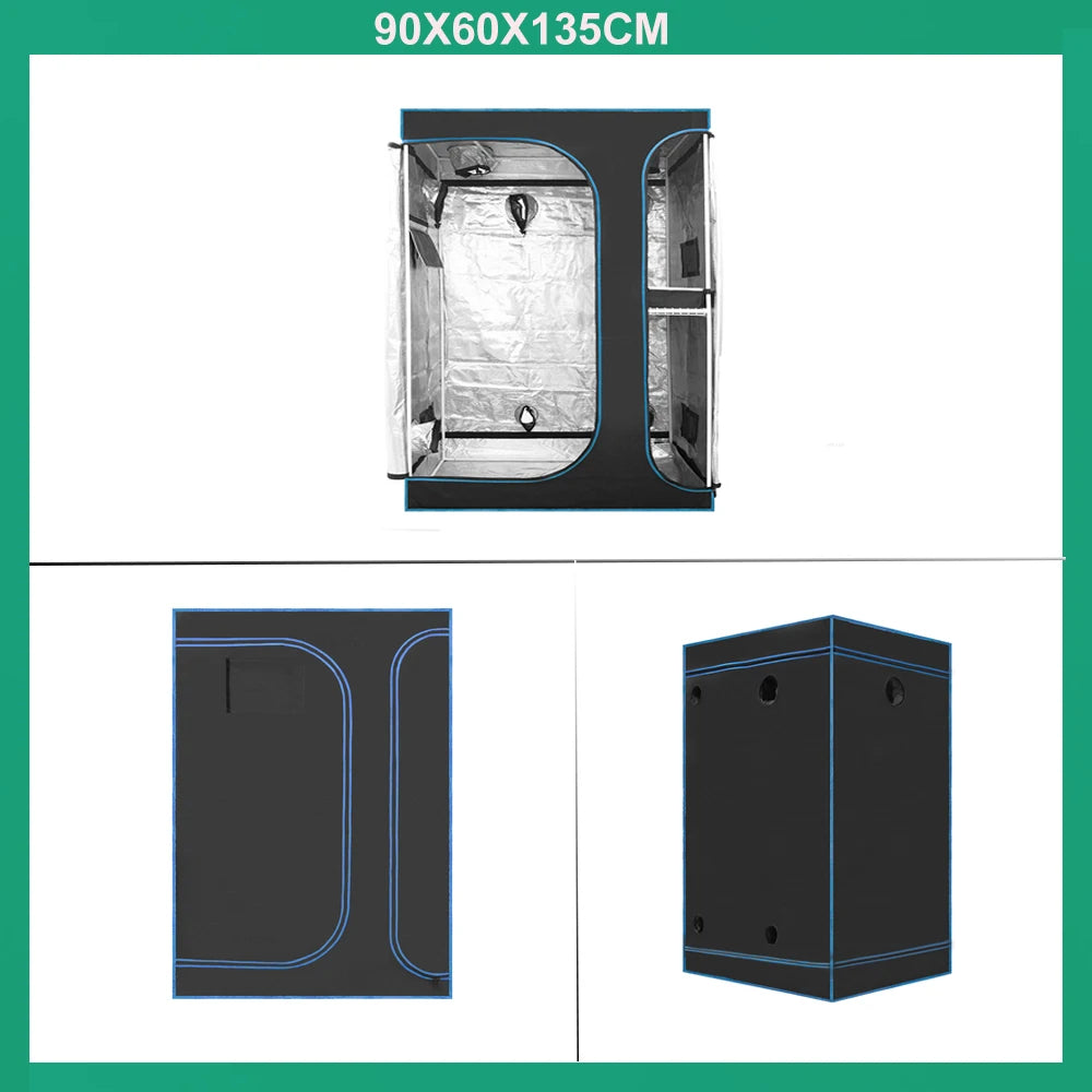BEYLSION New Growbox Complete Set Air Tent Grow With Dimmable LED Grow Lamps Centrifugal Fans Activated Carbon Air Filter Set