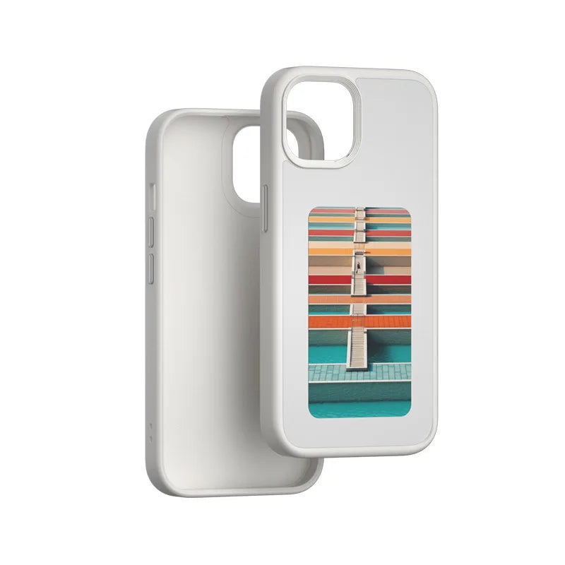 NFC Smart E-Ink Phone Case for iPhone 16 Pro Max - DIY Custom Display Grey China Mainland Tidesmit