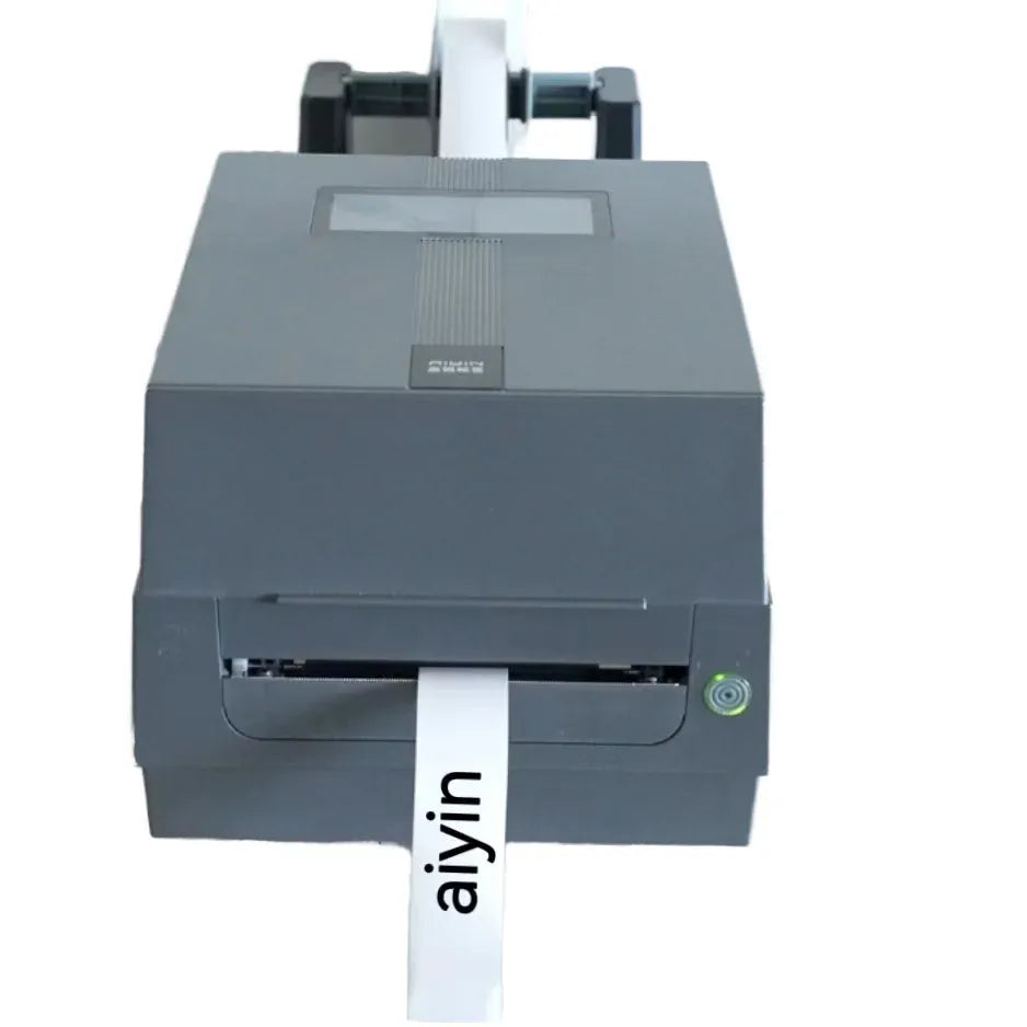 Desktop 110mm Barcode Shipping Label Printer USB Interface Thermal Transfer Printer With Ribbon