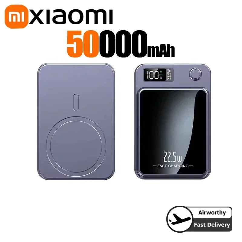Tidesmit High Capacity Portable Power Bank – Fast PD Charging Purple 50000mAH Tidesmit