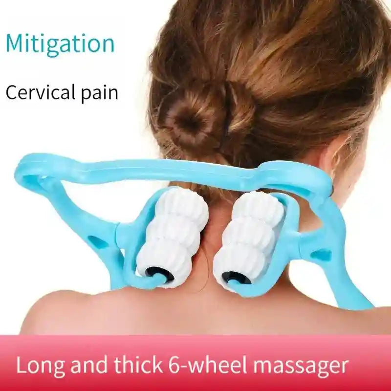 Spinal Massage Tool for Neck Relief – Portable Manual Trigger Point Massager Relaxation Treatment Tidesmit
