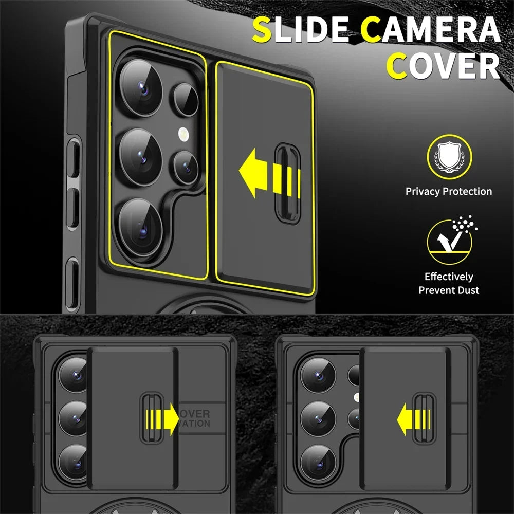 Samsung Galaxy S25 Magnetic Case with Camera Cover - Slim Fit Protection Tidesmit