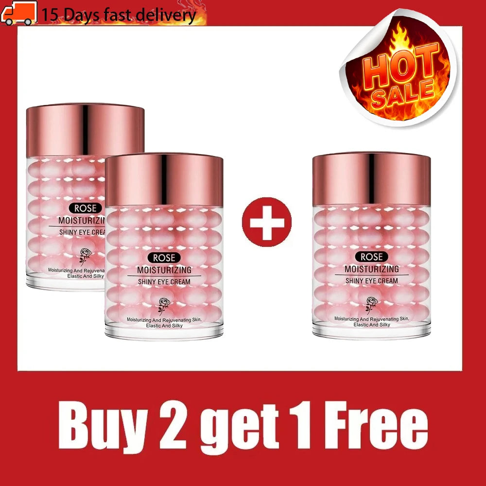 Tidesmit Rose Infusion Eye Serum texture close-up for soothing puffiness and boosting skin vibrancy