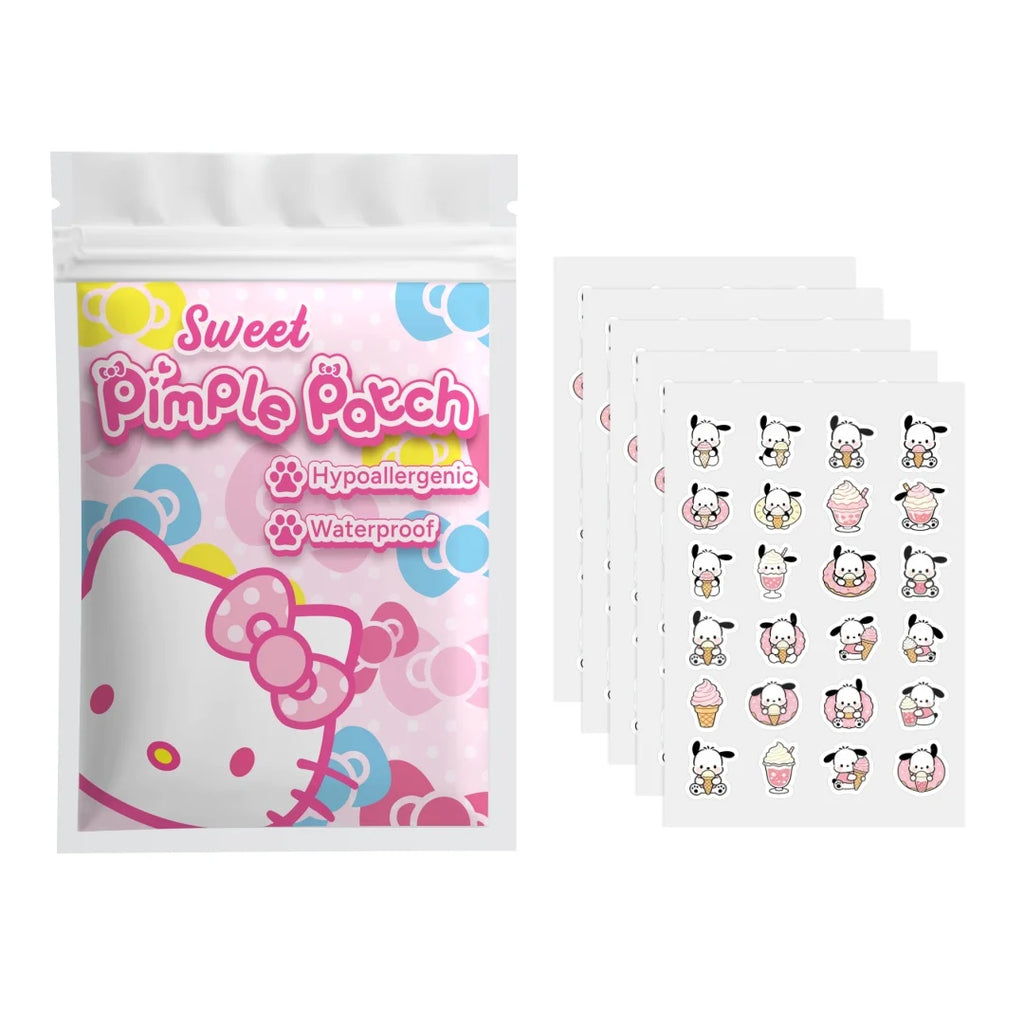 120PCS hello kitty Acne patches, facial acne patches, hydrogel acne removal patches, concealer