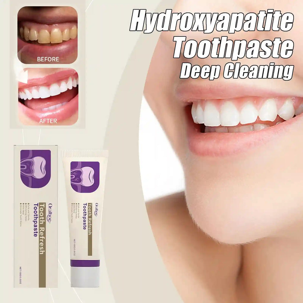 Tidesmit Hydroxyapatite teeth whitening toothpaste for deep stain removal and lasting fresh breath