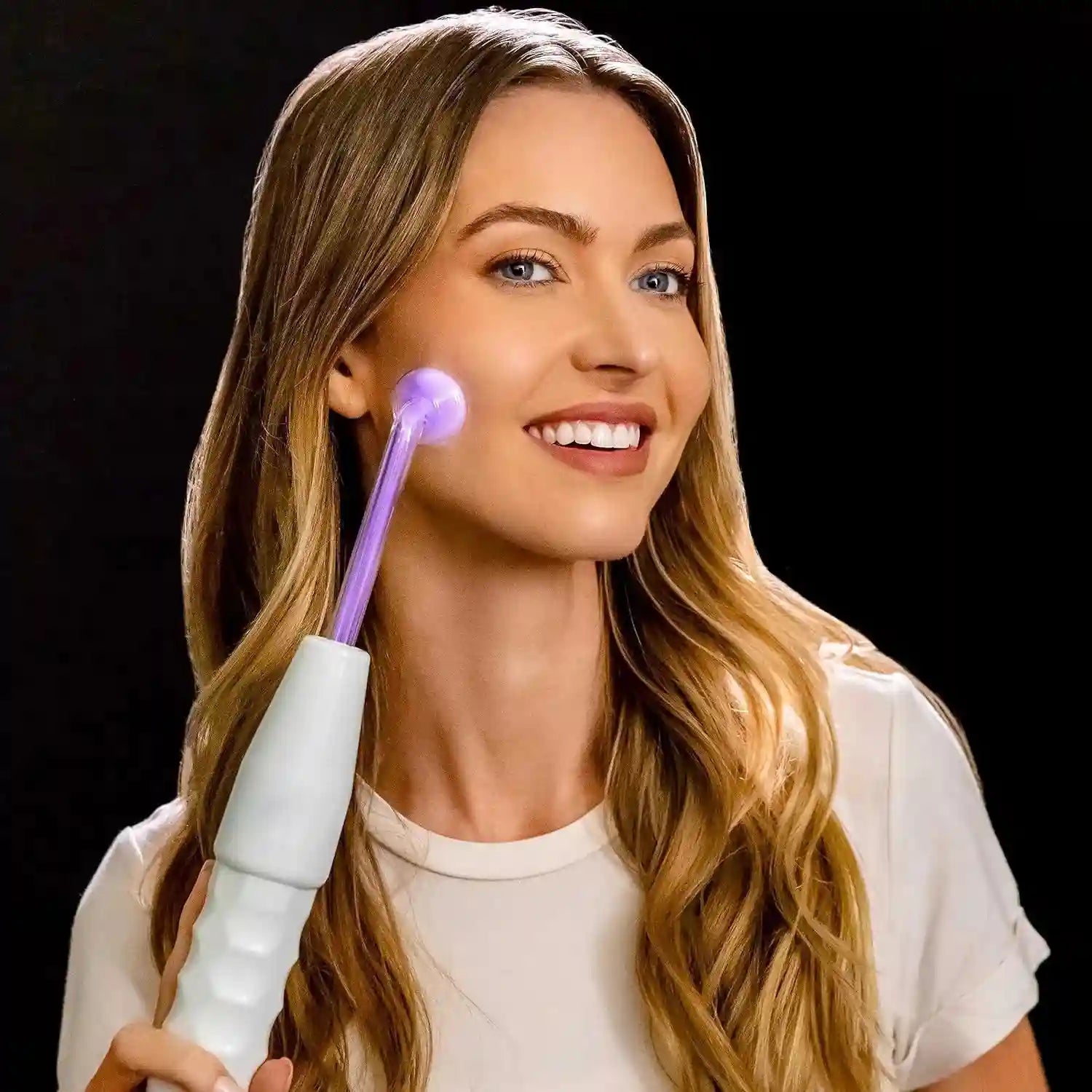 High Frequency Facial Wand: Acne Treatment & Skin Tightening - Purple Eye Massage Instrument Tidesmit