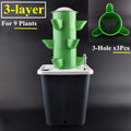 2/3/4/5/6 Tiers Vertical Tower Vegetable Planters Home Garden Balcony Hydroponic Grow System DIY Soilless Culture Planting Pot
