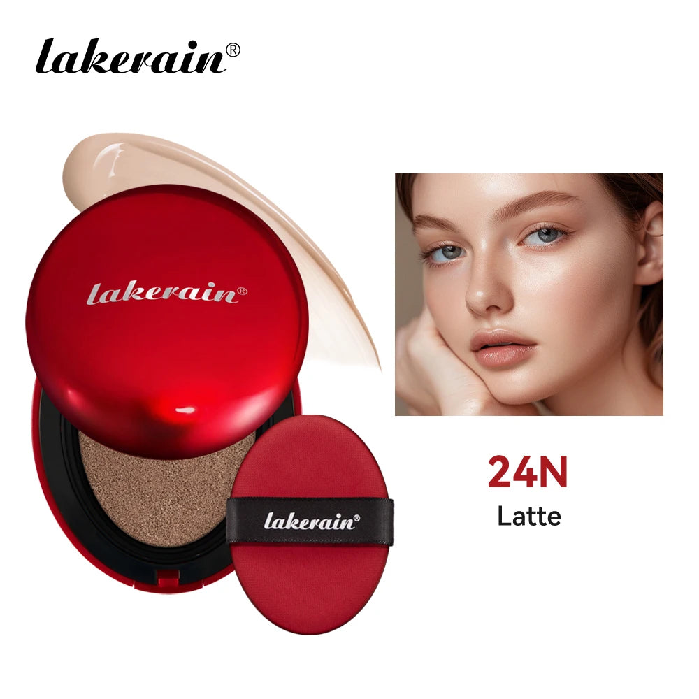 Tidesmit Lakerain waterproof sunscreen cushion foundation featuring full coverage semi-matte finish in 19th view