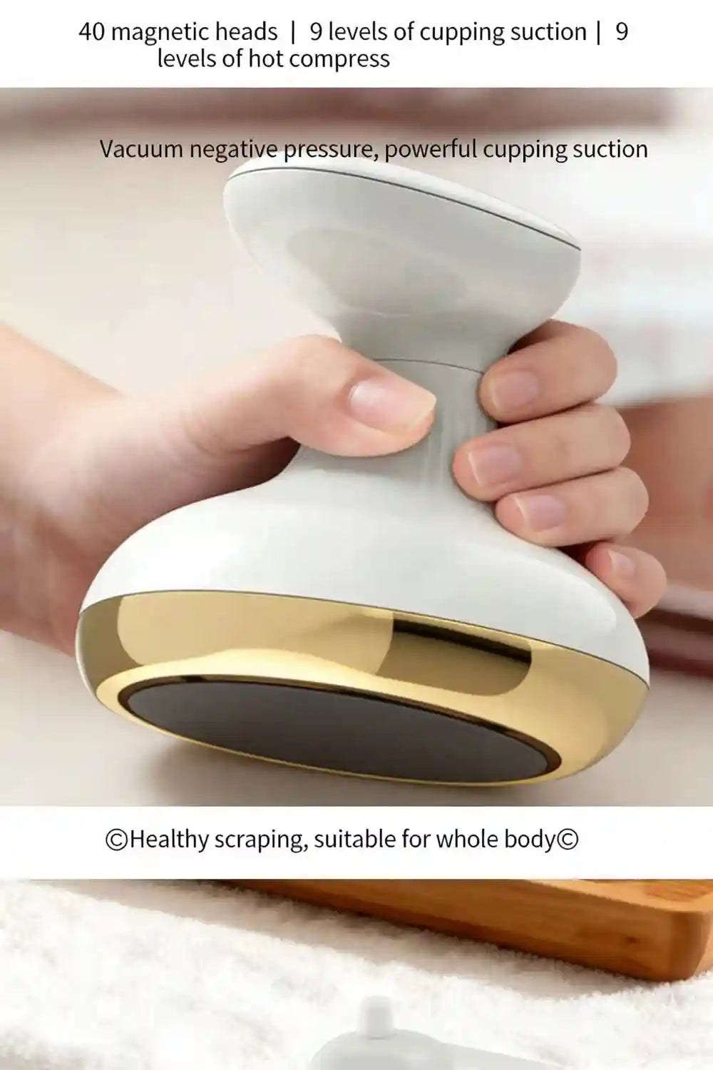 Electric Cupping Massager with Heat Therapy for Deep Tissue Relief Eye Massage Instrument Tidesmit