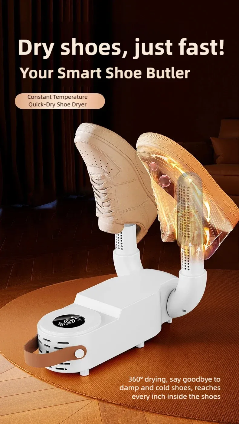 Tinsol Foldable Touch Screen Shoe Dryer 130W 220V