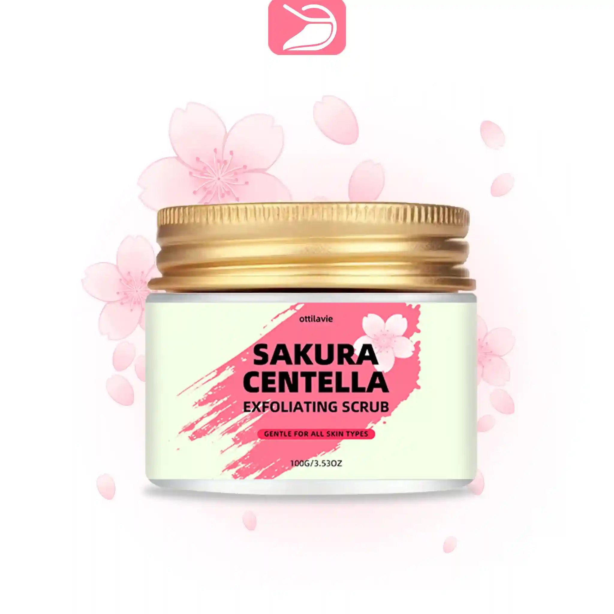 Sakura Centella Exfoliating Scrub 100g-150g - Natural Skin Treatment Scrubs Treatments Tidesmit