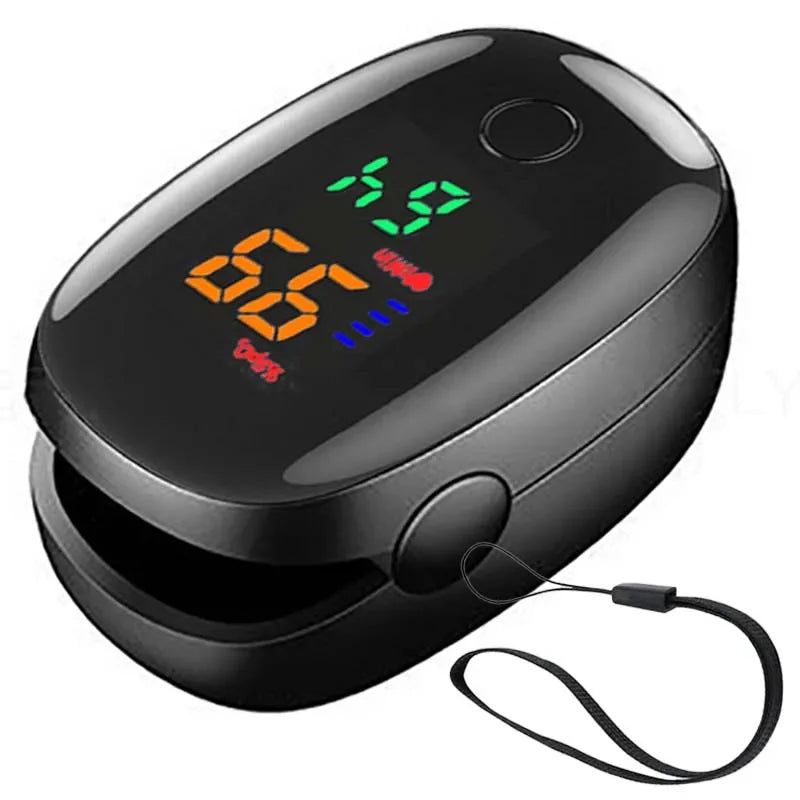 4 Colors Oximeter Portable Fingertip Pulse Blood Oxygen Saturation Monitor LED Display Fingertip Oximeter Testing SPO2