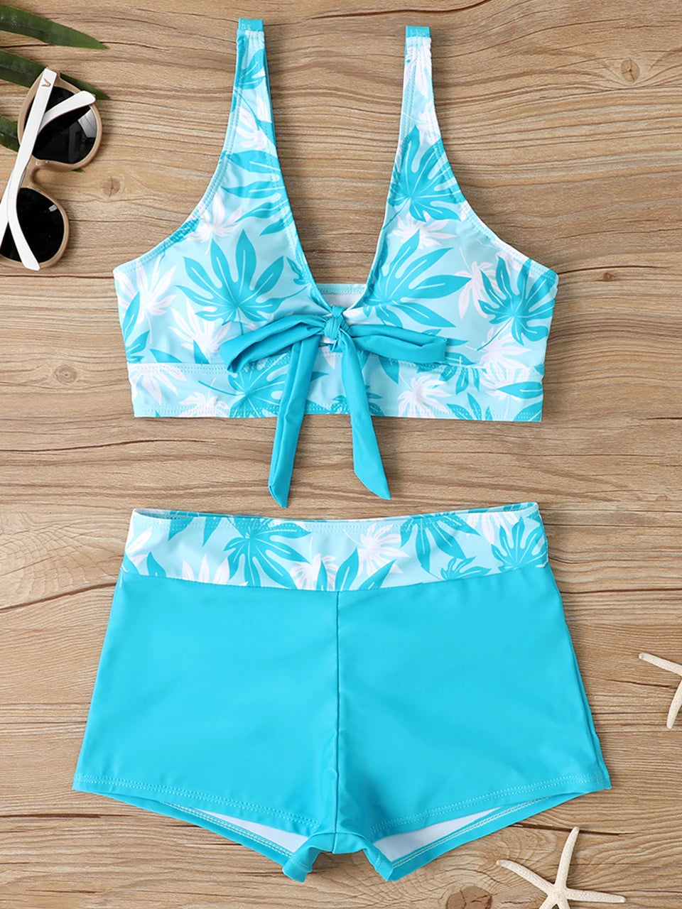 2025 High Waist Bikinis Women Sports Swimwear Print Bathing Suit Female Padded Beach Wear Bathers Swimming Swimsuit Summer