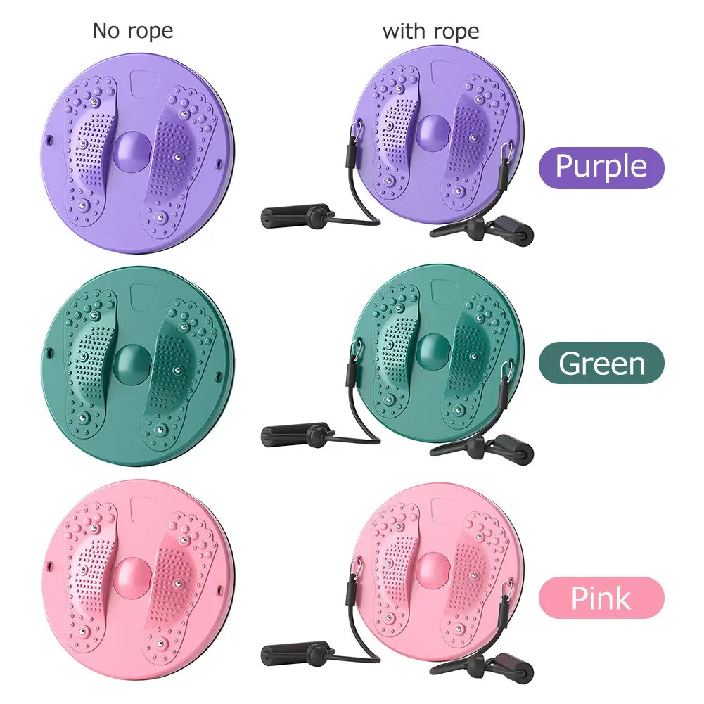 Waist Twisting Disc with Resistance Bands - Magnetic Fitness Tidesmit Body Shaping Massage Equipment Tidesmit