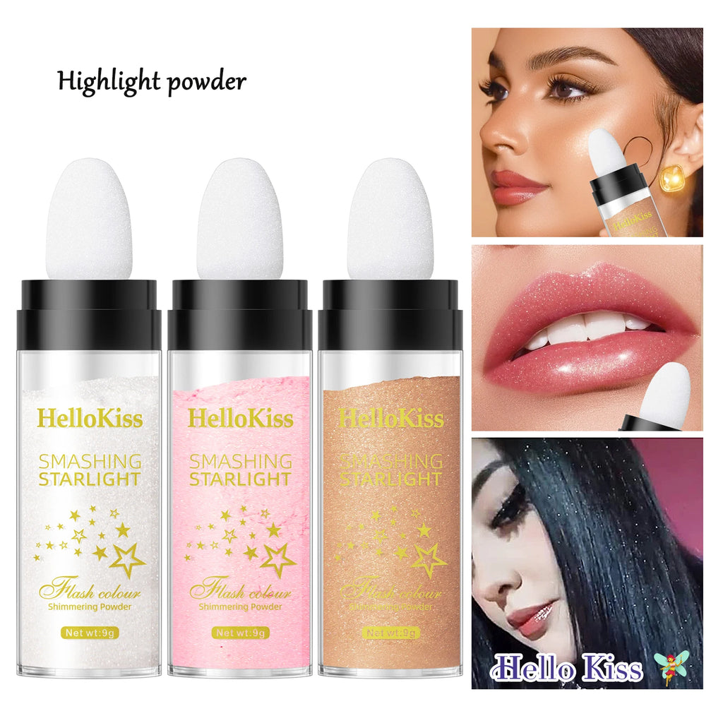 Tidesmit Ethereal Shimmer Highlighter Powder for a natural radiant glow on face and body full body contouring
