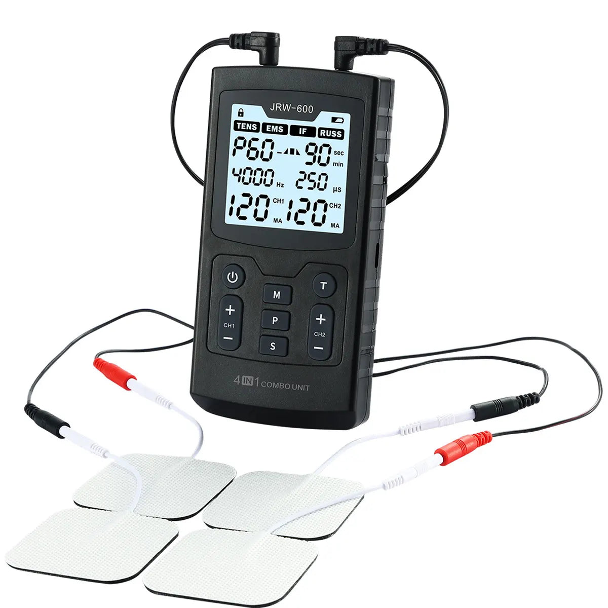 TENS Muscle Stimulator 4-in-1 Massager with Heat Therapy Back Massage Instrument Tidesmit