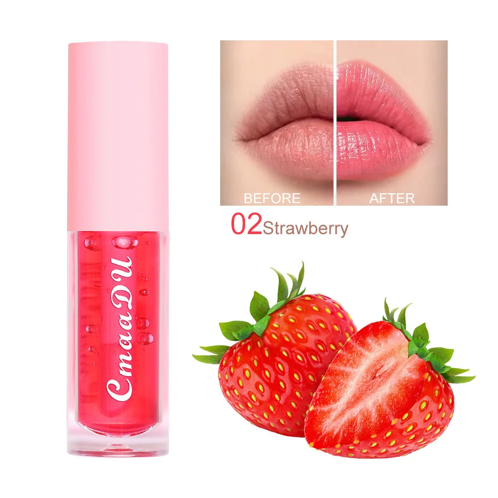 Moisturizing Fruit Lip Oil - Color Changing Hydrating Gloss Lip Care 02 Tidesmit