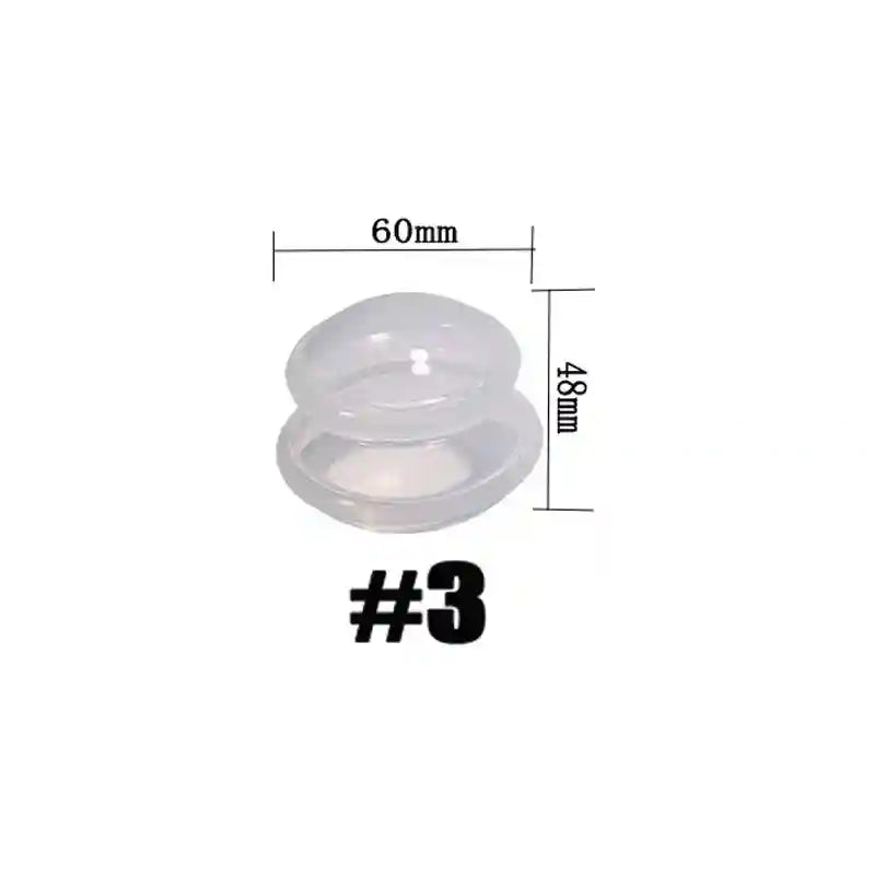 Silicone Cupping Therapy Set - 4 Piece Cellulite Massage Kit Massage Roller Transparent-Size 3 Tidesmit