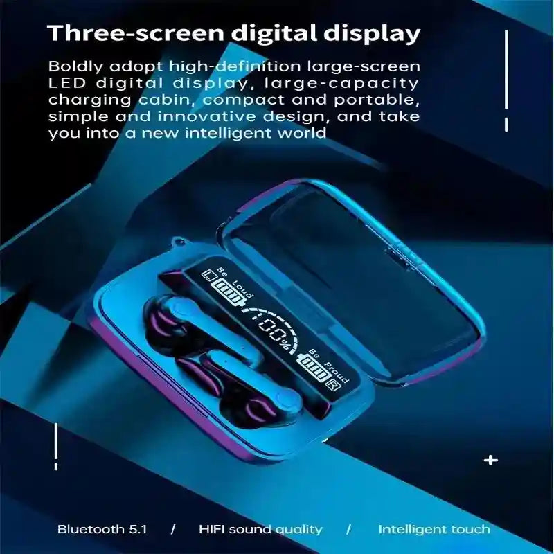 Wireless Bluetooth Gaming Earbuds with Active Noise Cancellation - Black Tidesmit