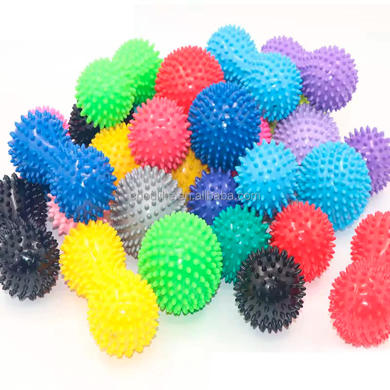 Spiky Massage Ball for Deep Tissue Muscle Relief - Durable PVC - Tidesmit Back Massage Instrument Tidesmit