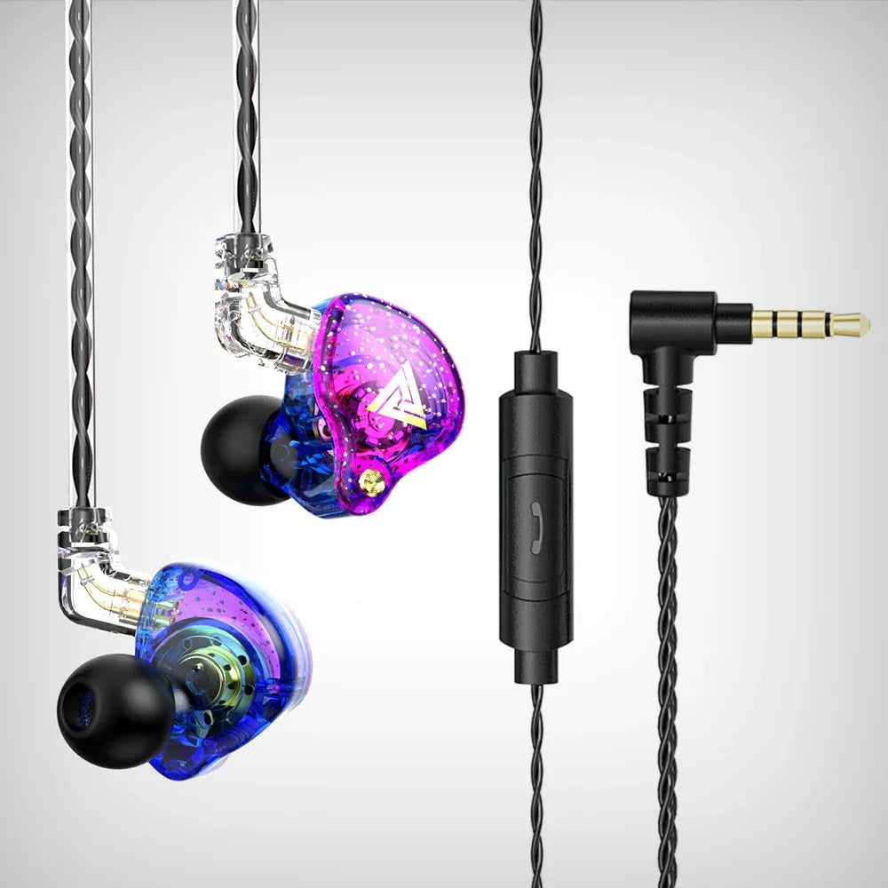 Tidesmit AK6 Pro Wired Earbuds with Microphone Noise Cancelling AK6 Pro Purple Tidesmit