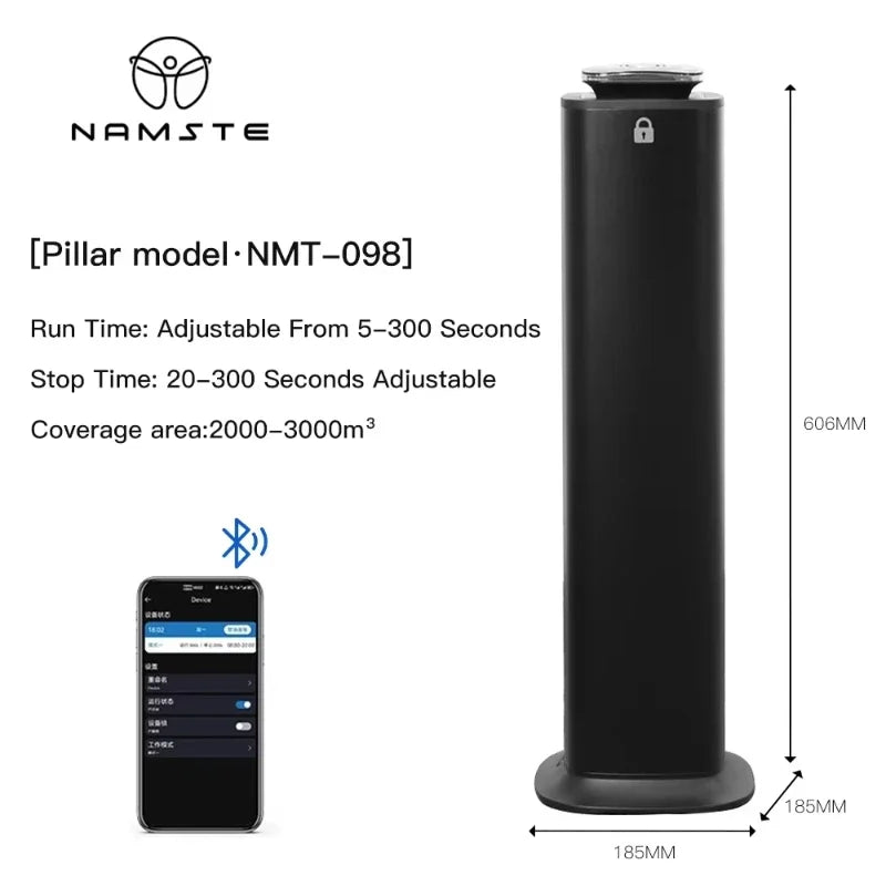 NAMSTE Electric Aromatic Diffuser Coverage 4000m³ Smart Bluetooth Essential Oils Fragrance Machine Home Hotel Scenting Device