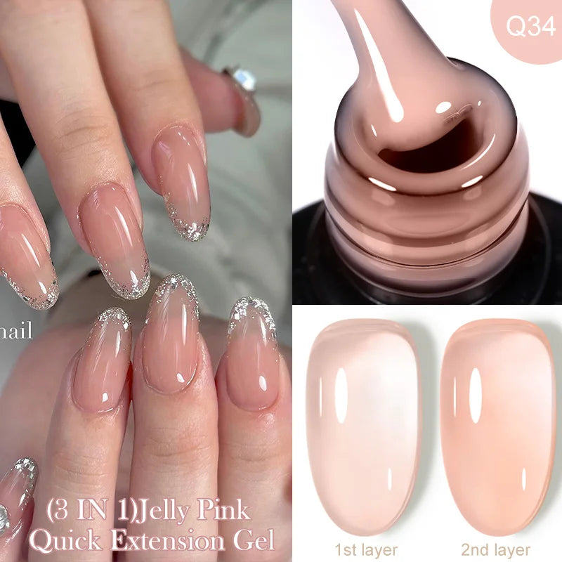 Extension Gel Nail Polish Jelly Soak Off Kit for Permanent Makeup Artists Permanent Makeup Machines LC-Q34 Tidesmit