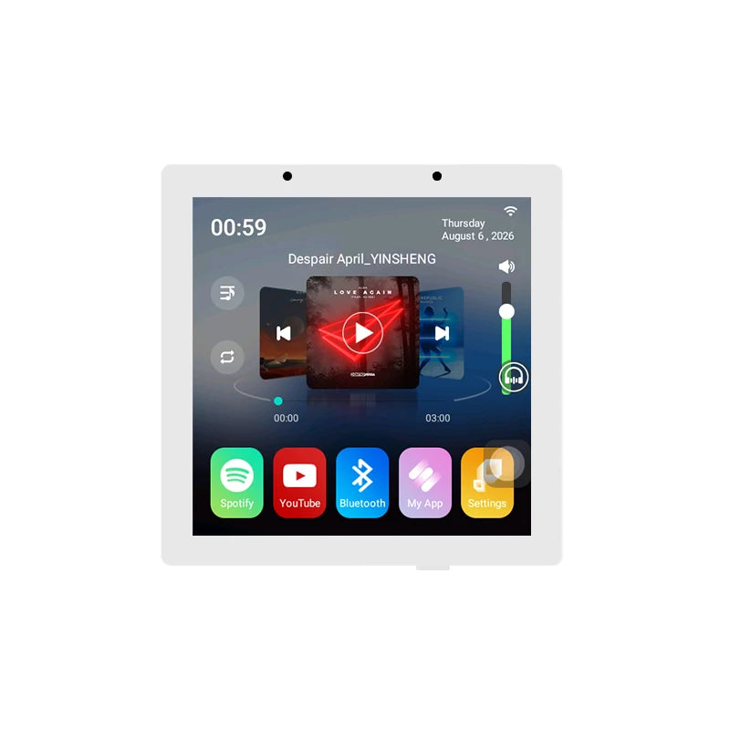 Home Smart Audio Android 11 WIFI System TUYA Control Panel Bluetooths Wall Amplifier Ceiling Speakers ALEXA Voice Music Player