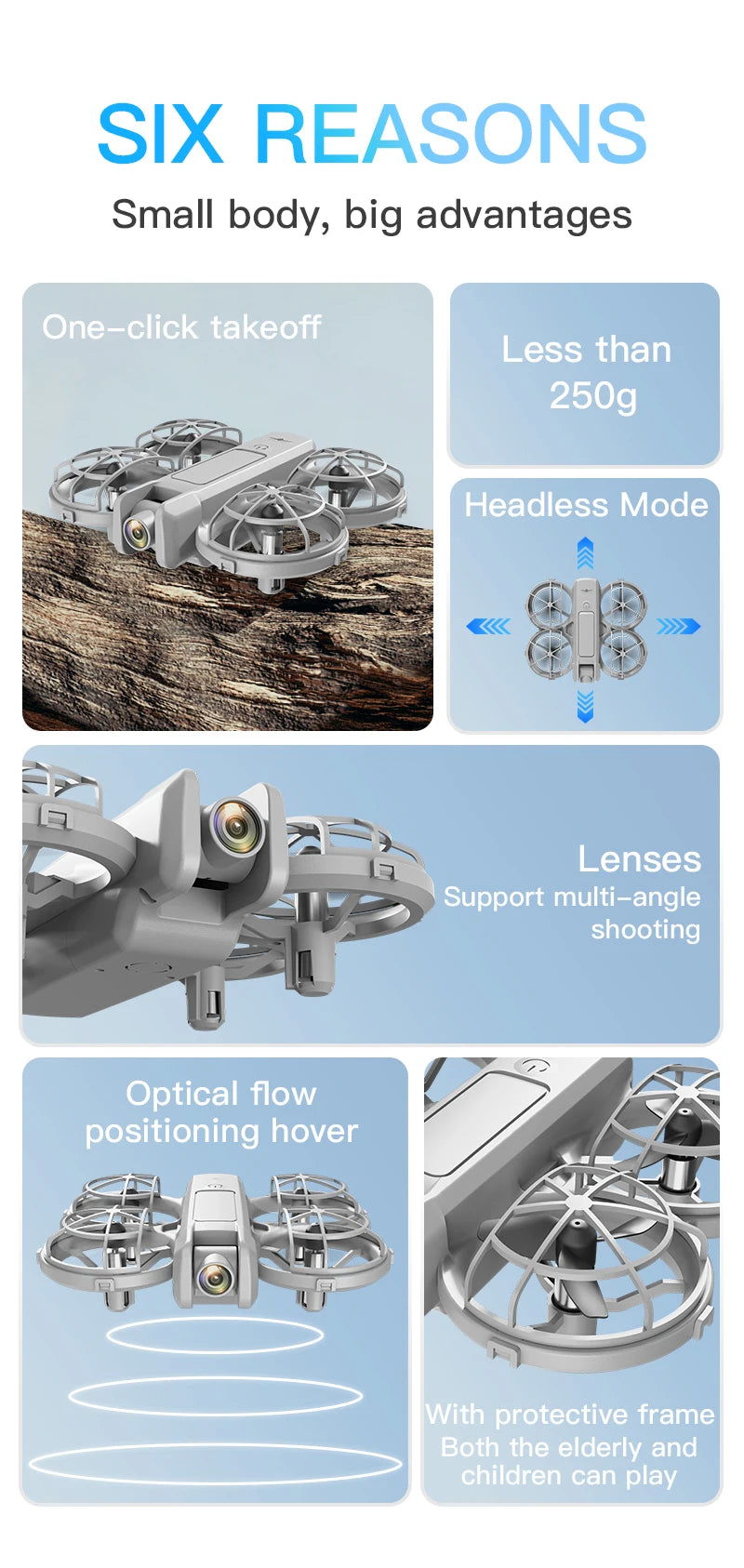 Mini RC Camera Drone with HD Lens & 3D Stunt Flight Modes Tidesmit