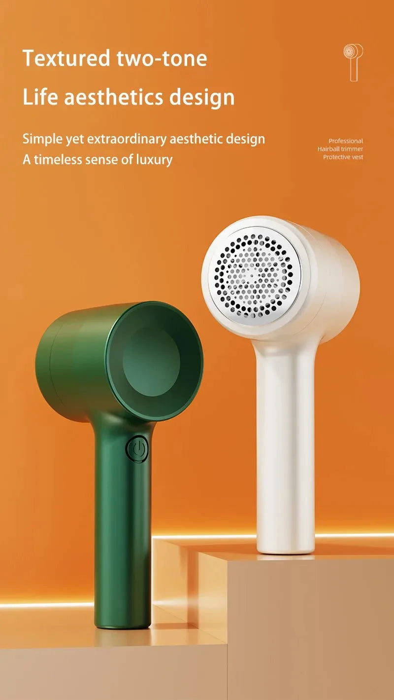 Tidesmit rechargeable fabric shaver removing lint and hair balls from clothes as a portable laundry appliance