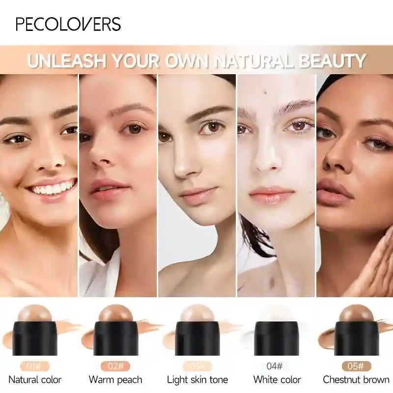 Tidesmit full coverage concealer foundation stick in detail view for hiding blemishes and dark eye circles