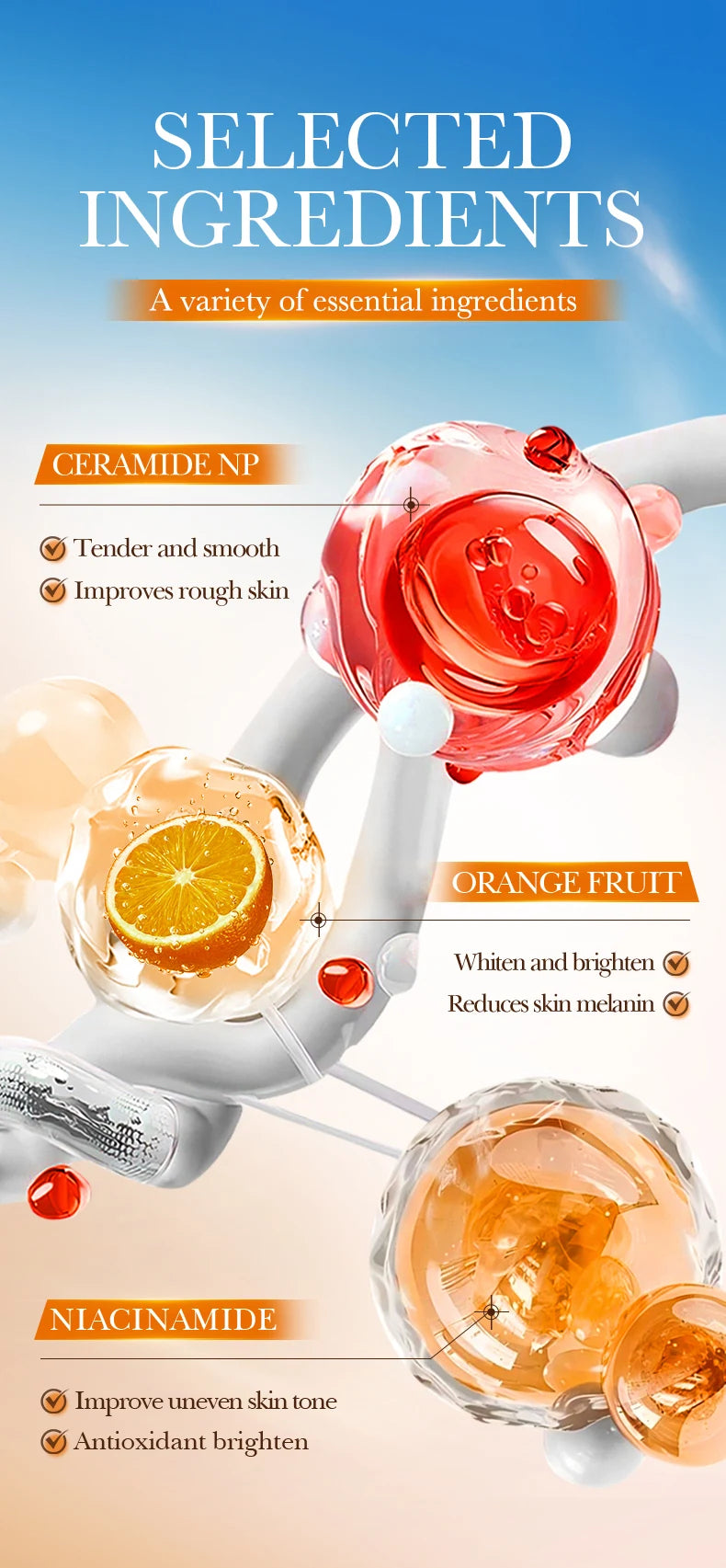 Orange Exfoliating Peeling Gel - Brightening Face Scrub 1pcs Scrubs Treatments Tidesmit