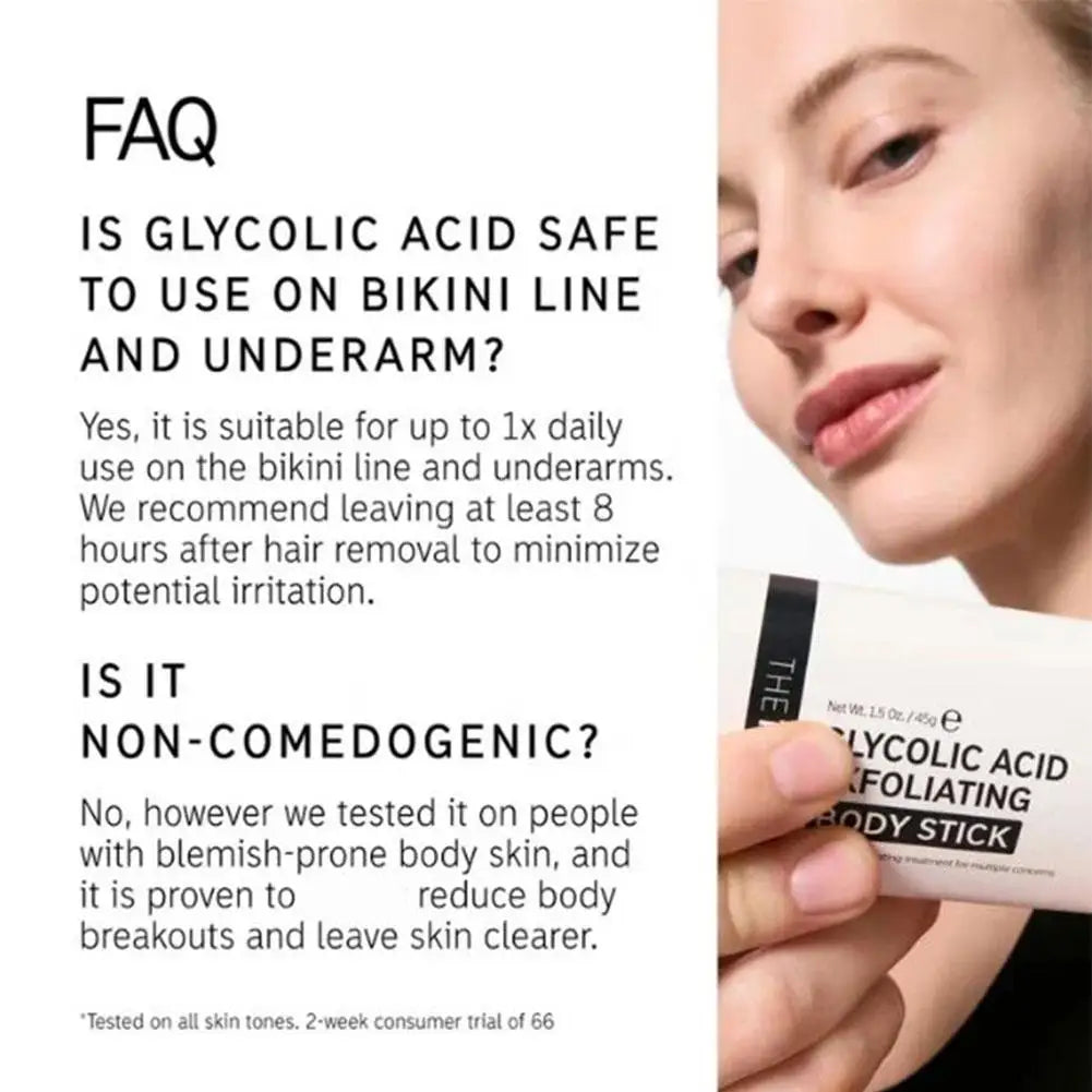 Glycolic Acid Exfoliating Stick | Cruelty-Free Face Treatment Scrubs Treatments Tidesmit